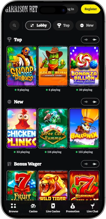 Garrison Casino App